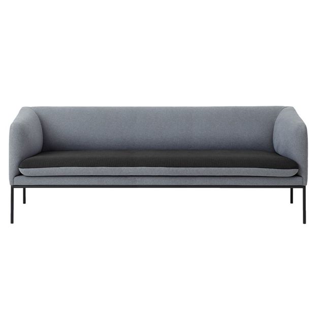 Canapé 3 places bicolore en coton-product