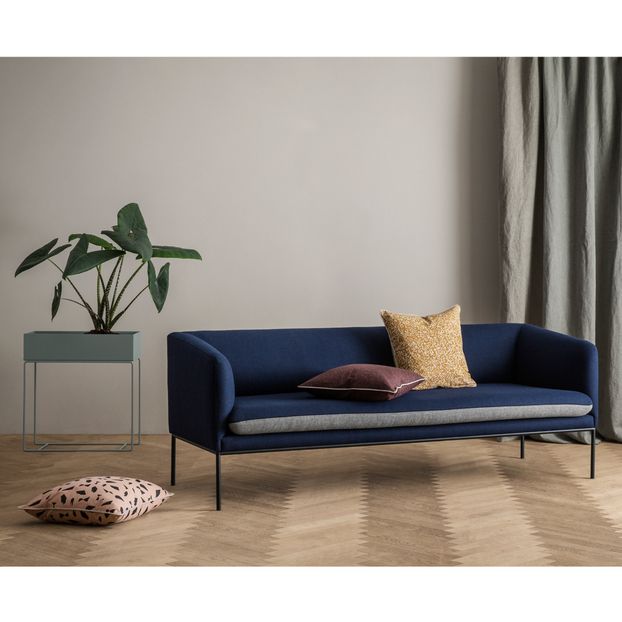 Canapé 3 places bicolore en coton-product