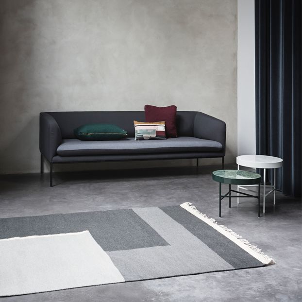 Canapé 3 places bicolore en coton-product
