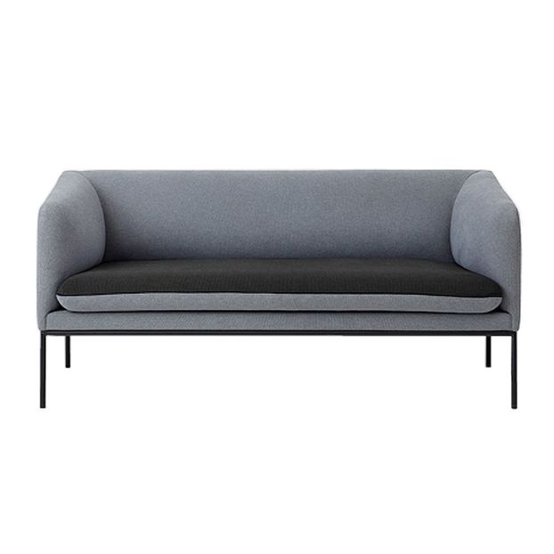 Canapé 2 places bicolore en coton-product