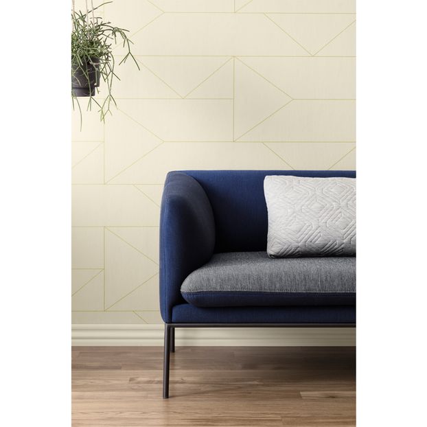 Canapé 2 places bicolore en coton-product