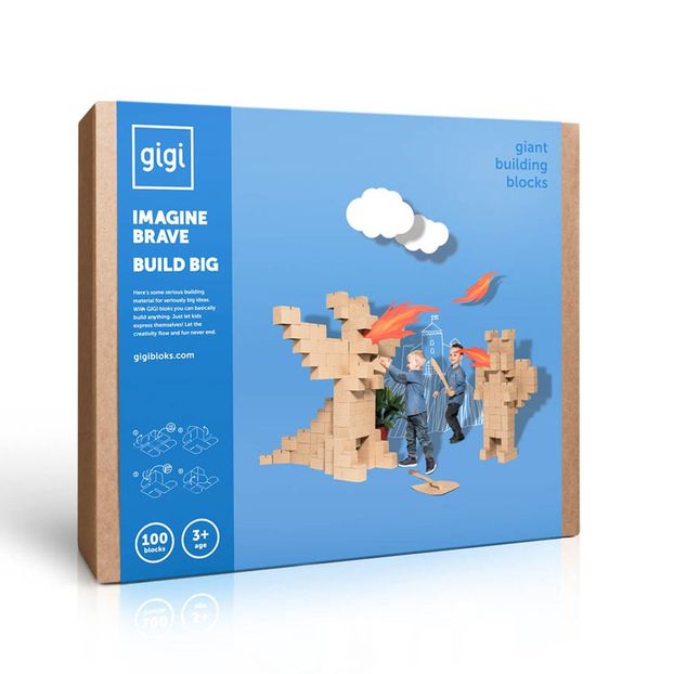 Cardboard Building Set - Set of 100 blocks-product