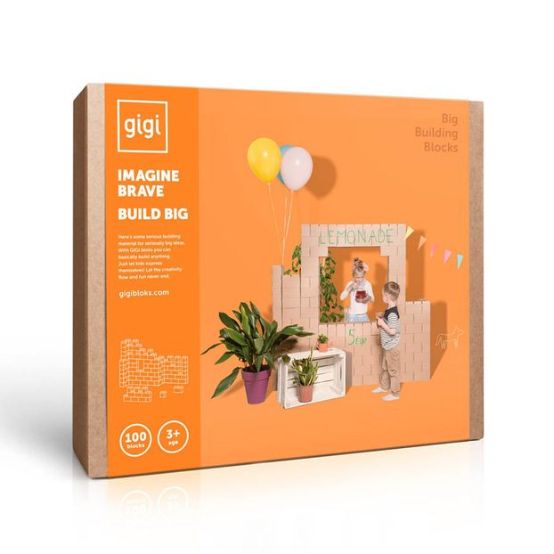 Cardboard Building Set - Set of 100 blocks-product