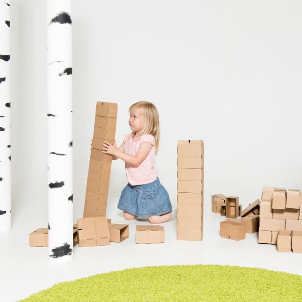 Cardboard Building Set - Set of 100 blocks-product