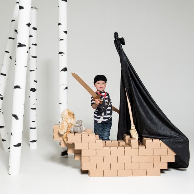 Cardboard Building Set - Set of 100 blocks-product