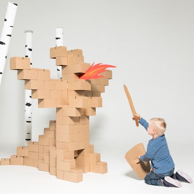 Cardboard Building Set - Set of 100 blocks-product