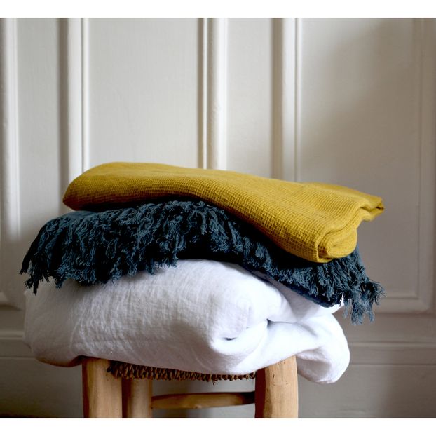 Washed Linen Honeycomb Towel-product
