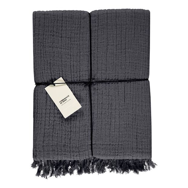 Plaid en gaze de lin lavé 130x170 cm-product