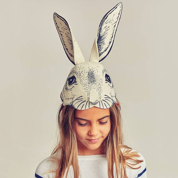 Sombrero - máscara cabeza de conejo en fieltro-product
