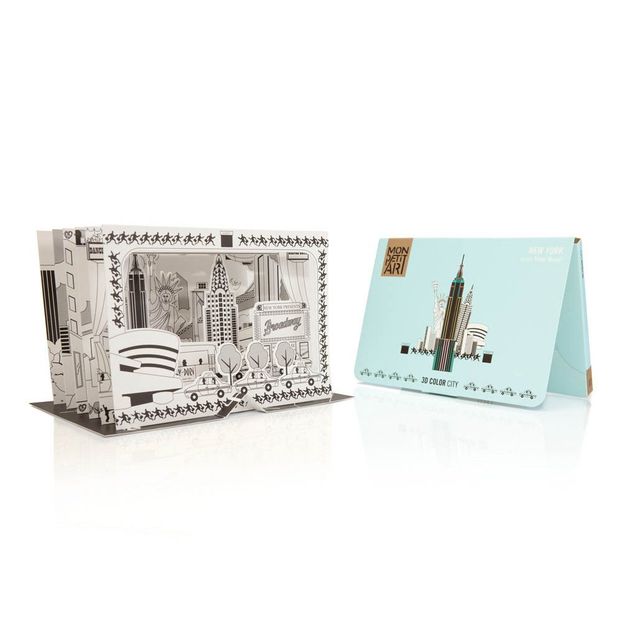 3D New York Colouring Picture-product