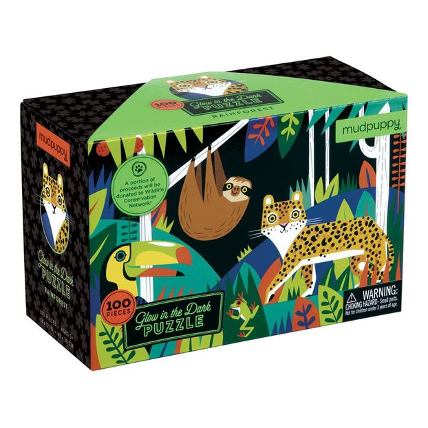 Phosphorescent 100 Piece Jungle Puzzle - 5 to 8 years old-product