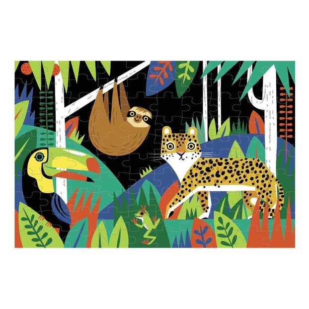 Phosphorescent 100 Piece Jungle Puzzle - 5 to 8 years old-product