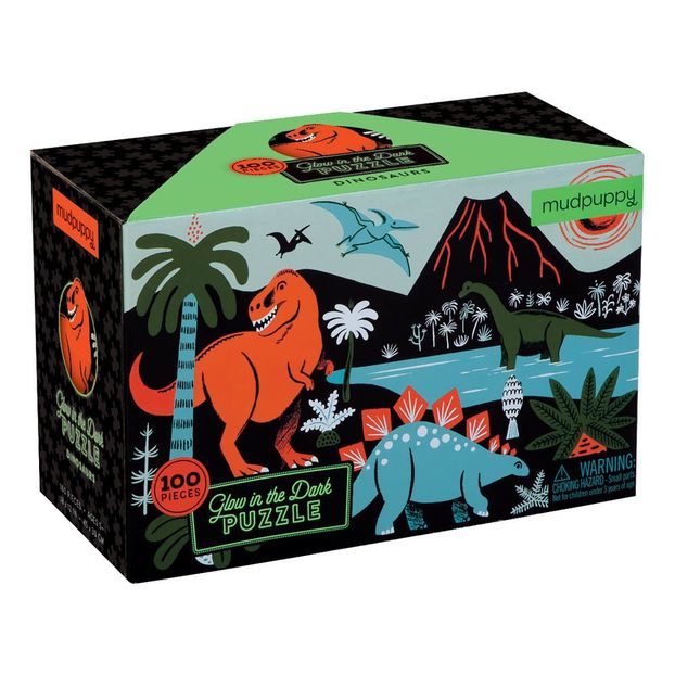 Phosphorescent 100 Piece Dinosaur Puzzle - 5 to 8 years old-product