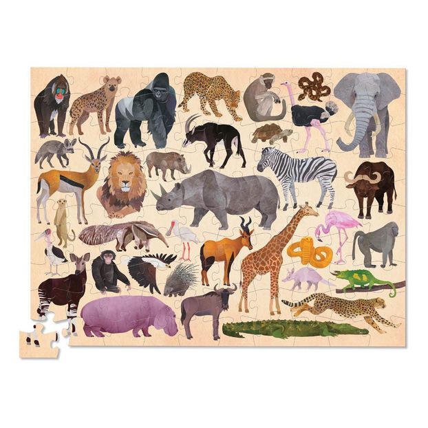 100 Piece Jungle Animal Puzzle - 5 years and up-product