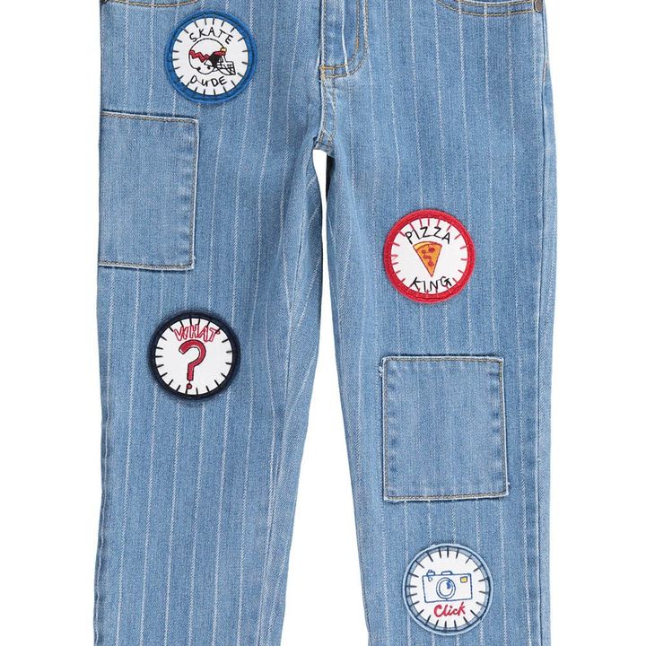 Lohan Patchwork Slim Jeans | Denim- Product image n°1