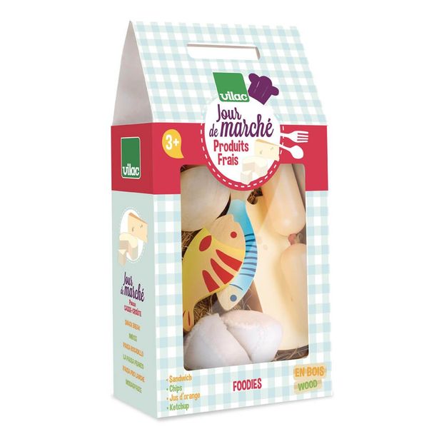 Alimentos de madera Productos frescos de madera - Juego de 11 piezas-product