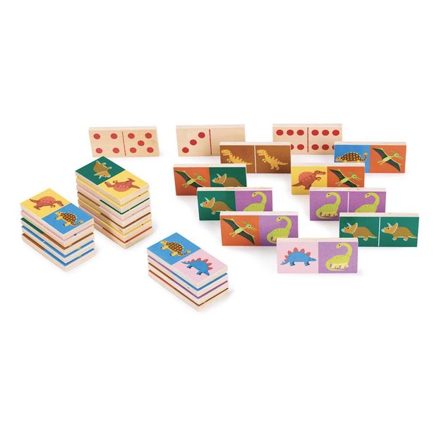 Jeu de dominos en bois - Dominosaures-product