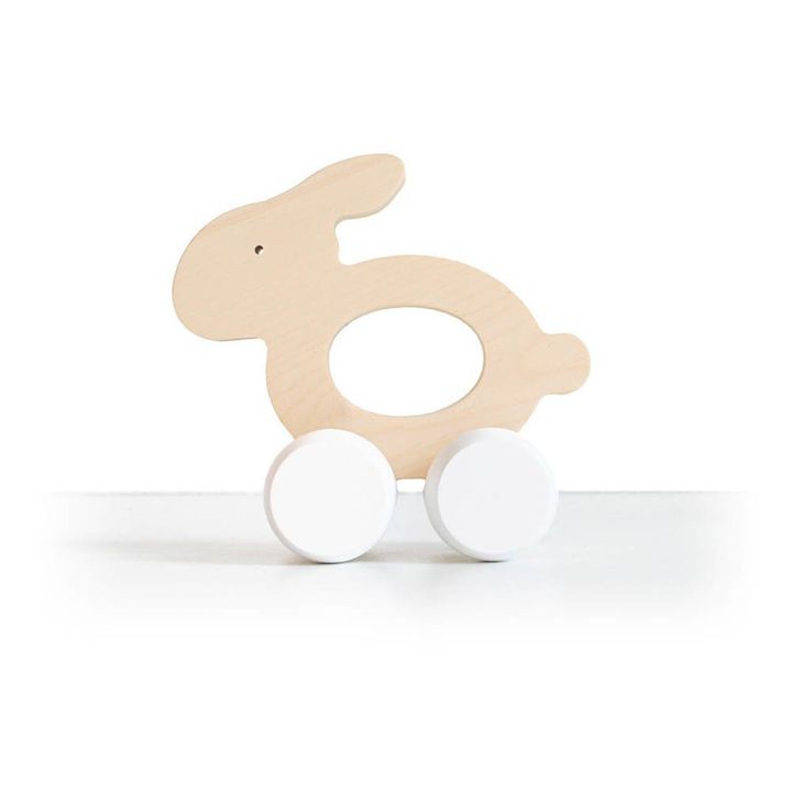 Lapin à pousser en bois- Image produit n°0