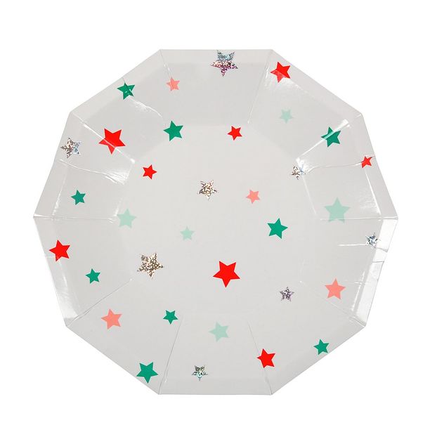 Assiettes en carton étoile - Set de 8-product