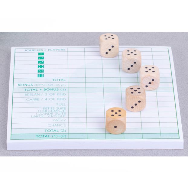 Jeu de dés Yatzy-product
