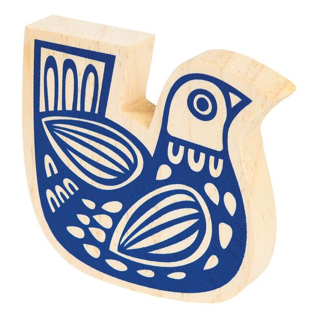 Folk Animals Wooden Decorative Bird-product