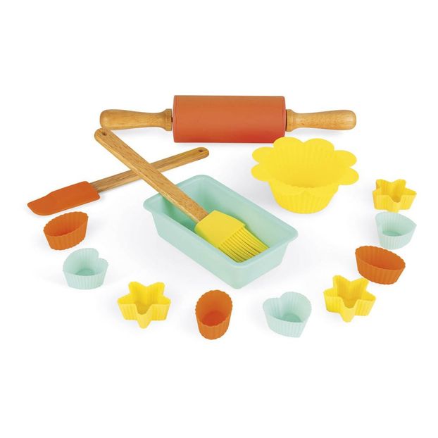 Baking Kit - Set of 14 Wooden and Silicone Accessories-product