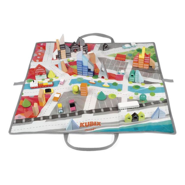 Archi Wooen Cubes and Playmat - Set of 70 cubes-product