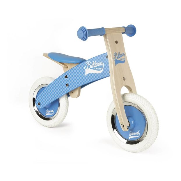 Blue Checkerboard Pushbike With Adjustable Saddle-product