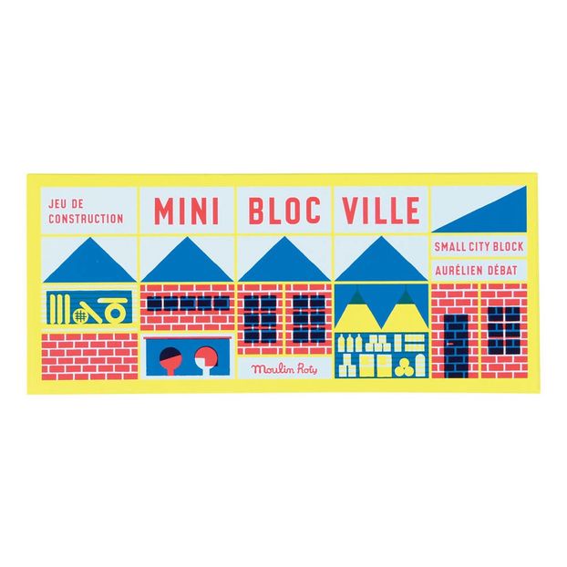Town Construction Block Game - 23 Pieces & 1 Poster-product