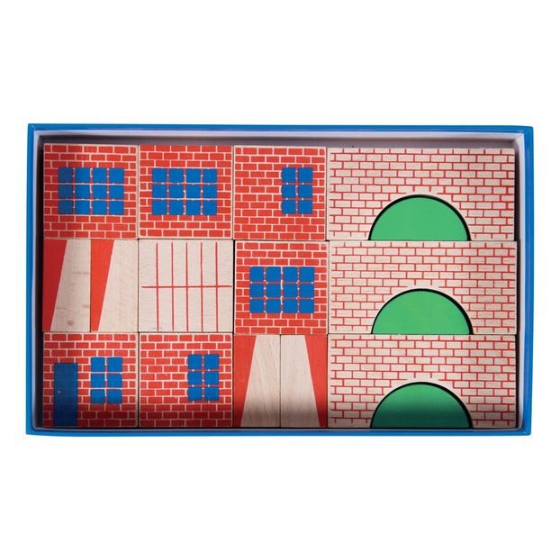 Town Construction Block Game - 40 Pieces & 1 Poster-product