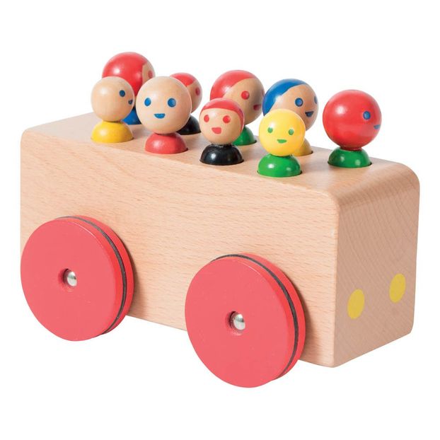 Bus en bois avec passagers-product