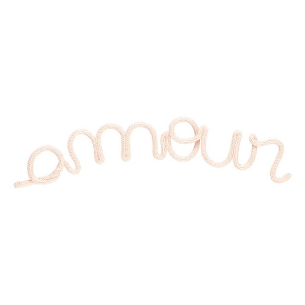 Décoration murale en tricotin - Amour-product