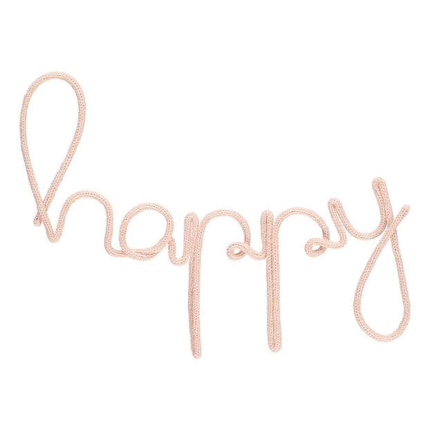Décoration murale en tricotin - Happy-product