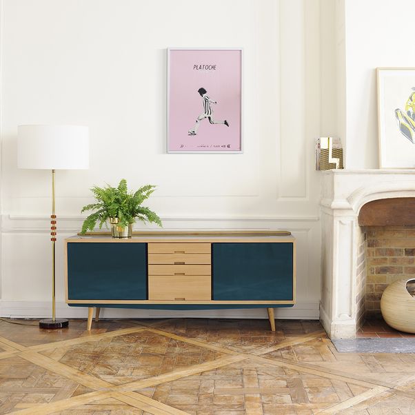 Enfilade chêne massif, laque sur MDF-product