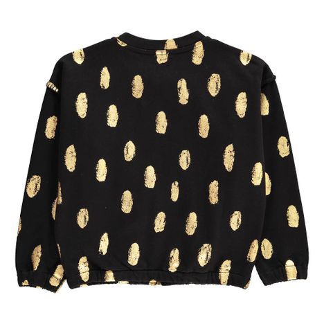Gold Polka Dot Zipped Sweatshirt-product