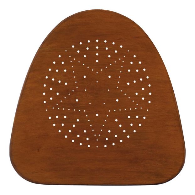 Chaise Surpil Gras cadre noir, assise en bois-product