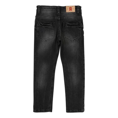Leather Jacron Adjustable Waist Slim Jeans-product