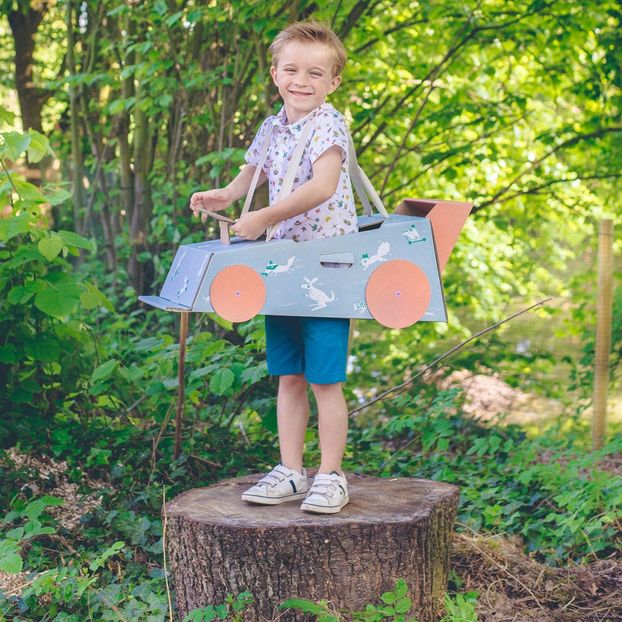 Flying Circus Cardboard Car Costume-product