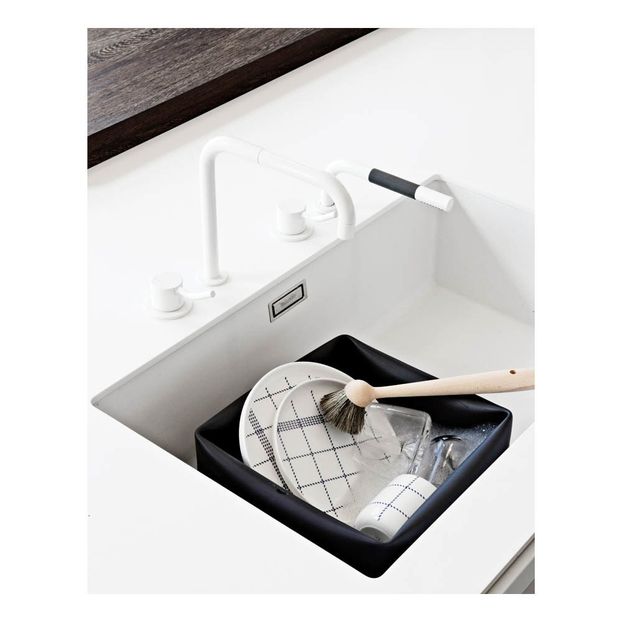 Bassine en caoutchouc et brosse pour vaisselle-product