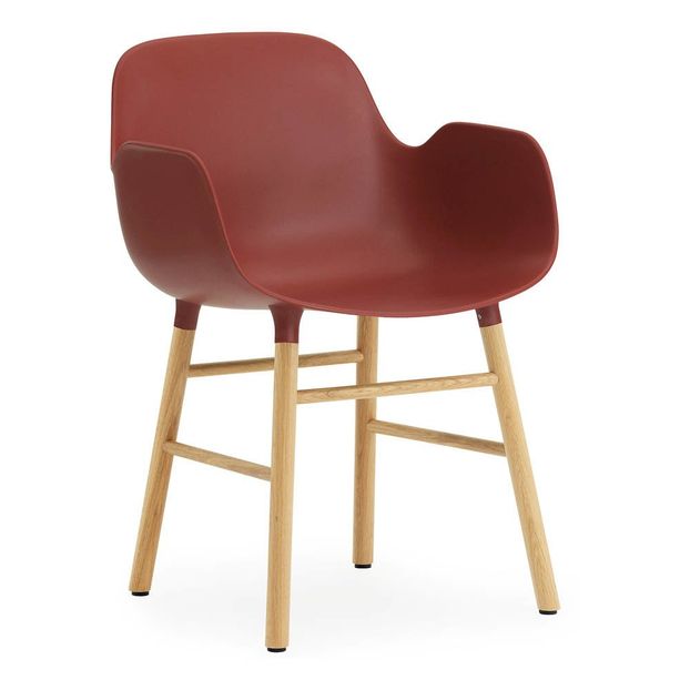 Chaise avec accoudoirs Form en chêne-product