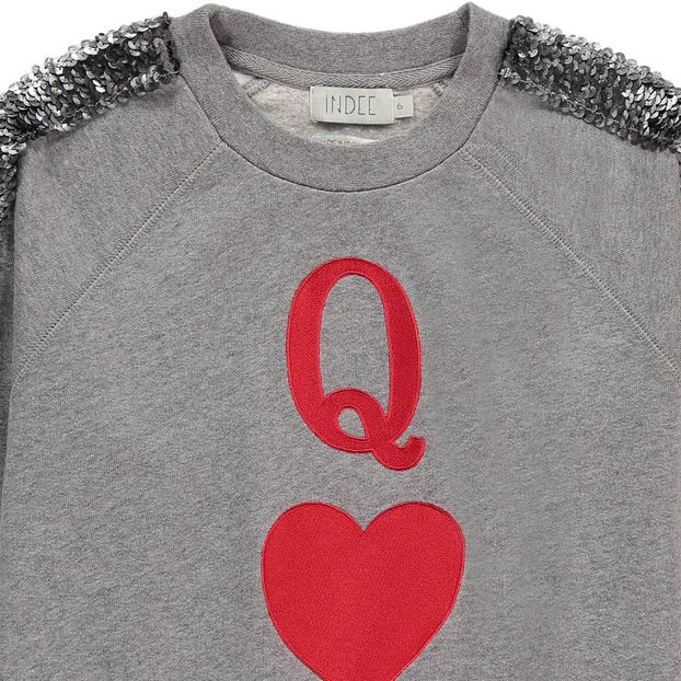 Sweat Dame de Coeur Bandes Sequins Boston-product