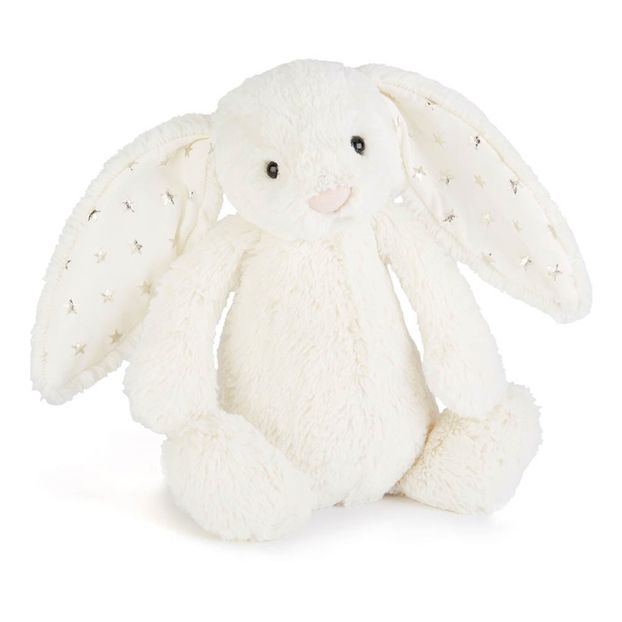 Peluche lapin Twinkle Bashful crème étoiles argentées-product