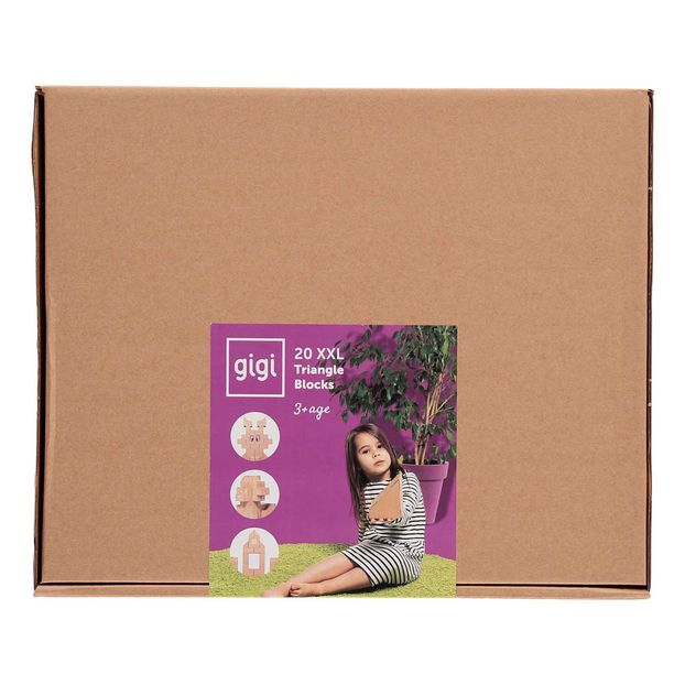 Cardboard Construction Game - Set of 20 Triangle Blocks-product