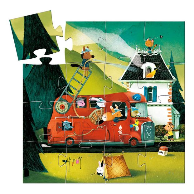 Puzzle Le camion de pompier - 16 pièces-product