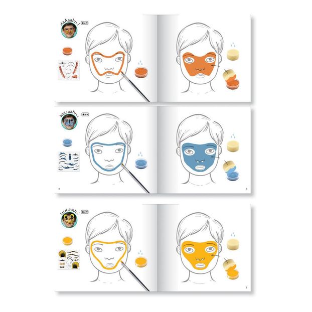 Tiger Face Paint - Set of 6-product