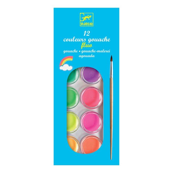 Paleta de gouache Flúor - 12 pastillas-product