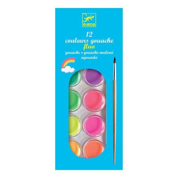 Fluo Gouache Palette - 12 pigments-product