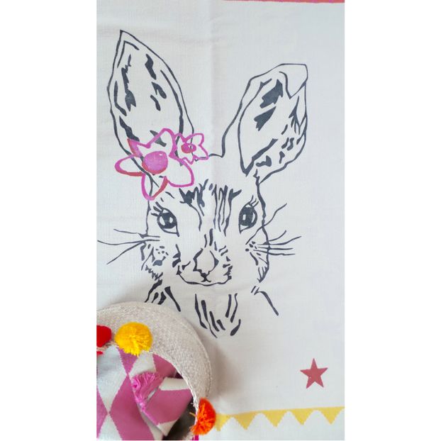 Clapin Cotton Rug - Rabbit-product