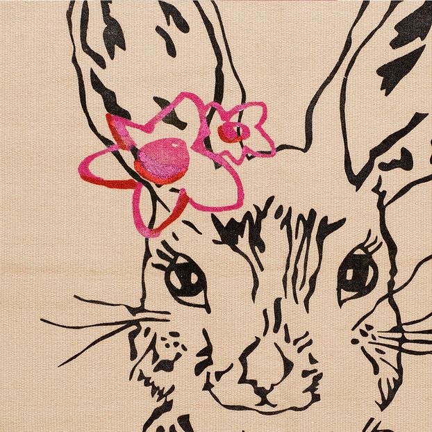 Clapin Cotton Rug - Rabbit-product