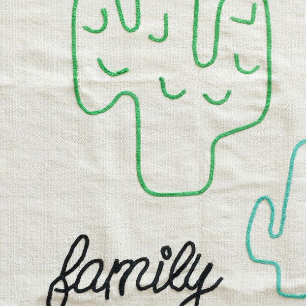 Teppich Family Spirit aus Baumwolle- Kaktus -product